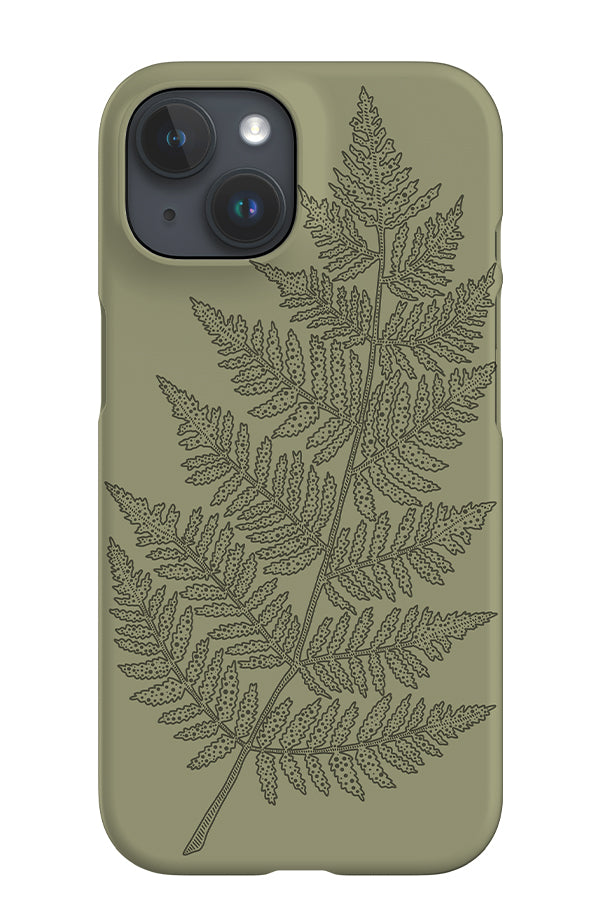 Placement Fern iPhone Phone Case (Green) | Harper & Blake