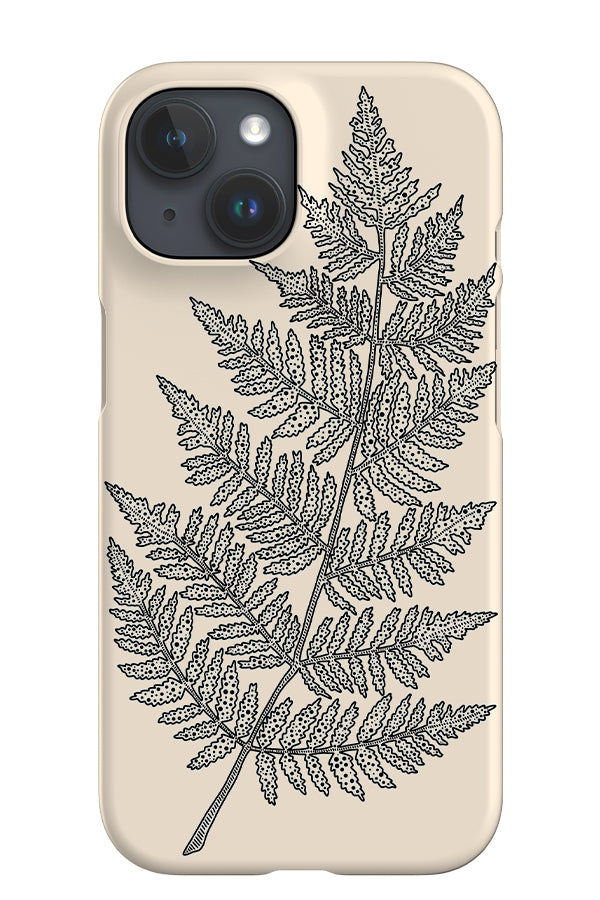 Placement Fern iPhone Phone Case (White) | Harper & Blake