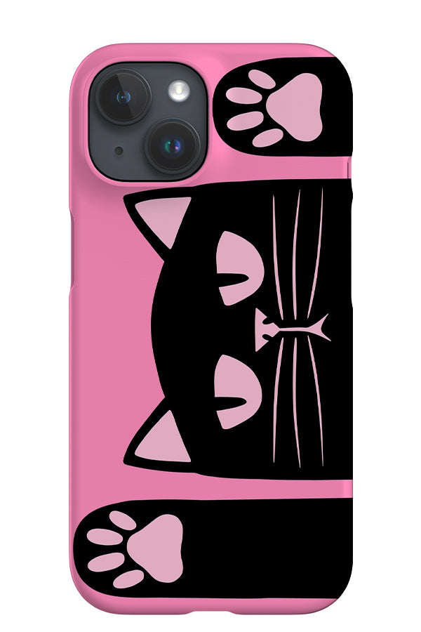 Playful Cat iPhone Phone Case (Pink) | Harper & Blake