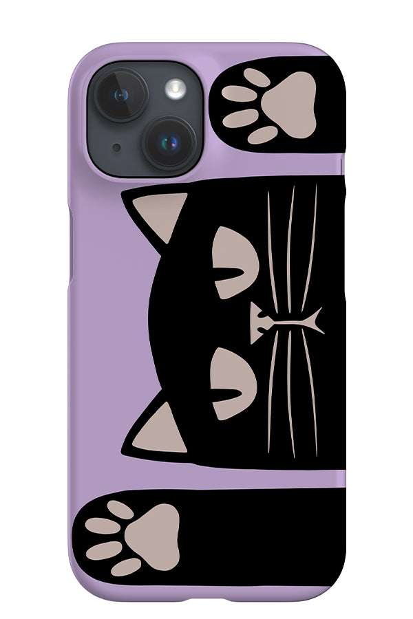 Playful Cat iPhone Phone Case (Lilac) | Harper & Blake