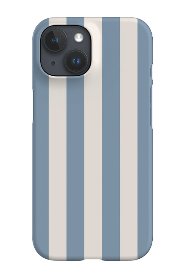 Quiet Line Stripe Phone Case (Dusty Blue Ivory) | Harper & Blake