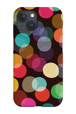 Rainbow Bokeh Lights by Cecilia Mok Phone Case (Black)