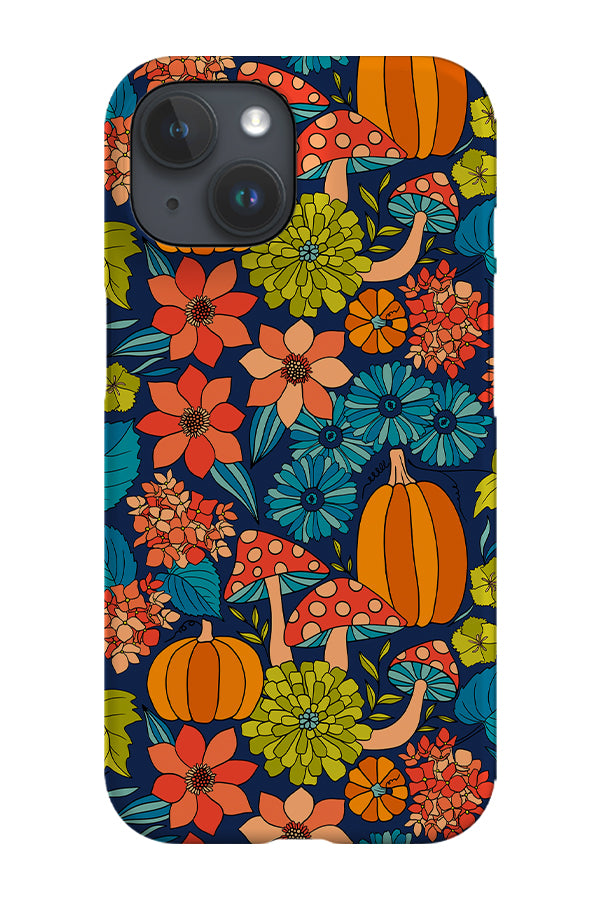 Retro Autumn Floral by Denes Anna Design Phone Case (Blue) | Harper & Blake