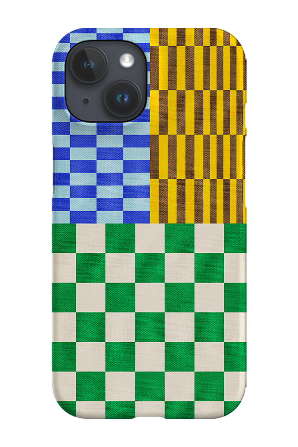 Retro Check By Ayeyokp Phone Case (Multicolour)