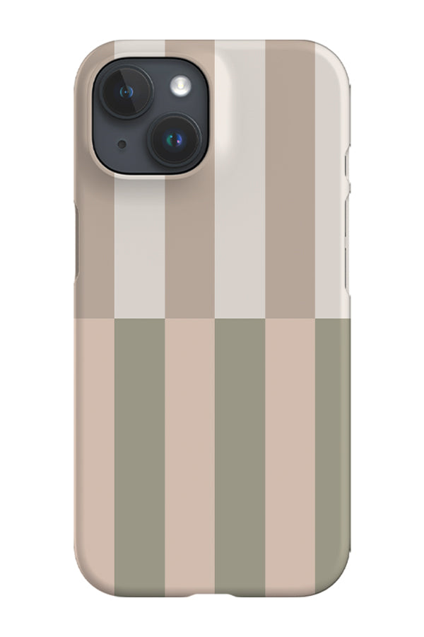 Shifted Stripes Phone Case (Cool Linen) | Harper & Blake