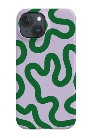 Swirl Lines Abstract Phone Case (Lilac Green) | Harper & Blake