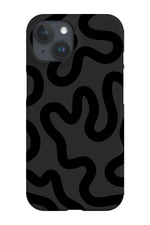 Swirl Lines Abstract Phone Case (Grey)