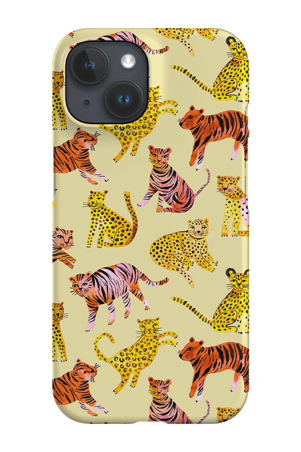 Safari Tigers By Ninola Design Phone Case (Yellow) | Harper & Blake