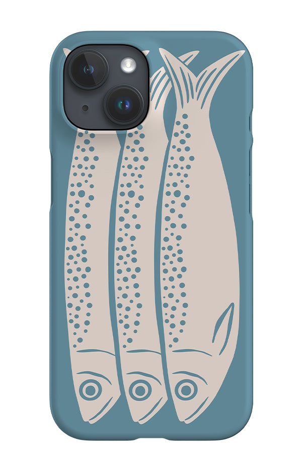 Sardines iPhone Phone Case (Dusty Blue) | Harper & Blake