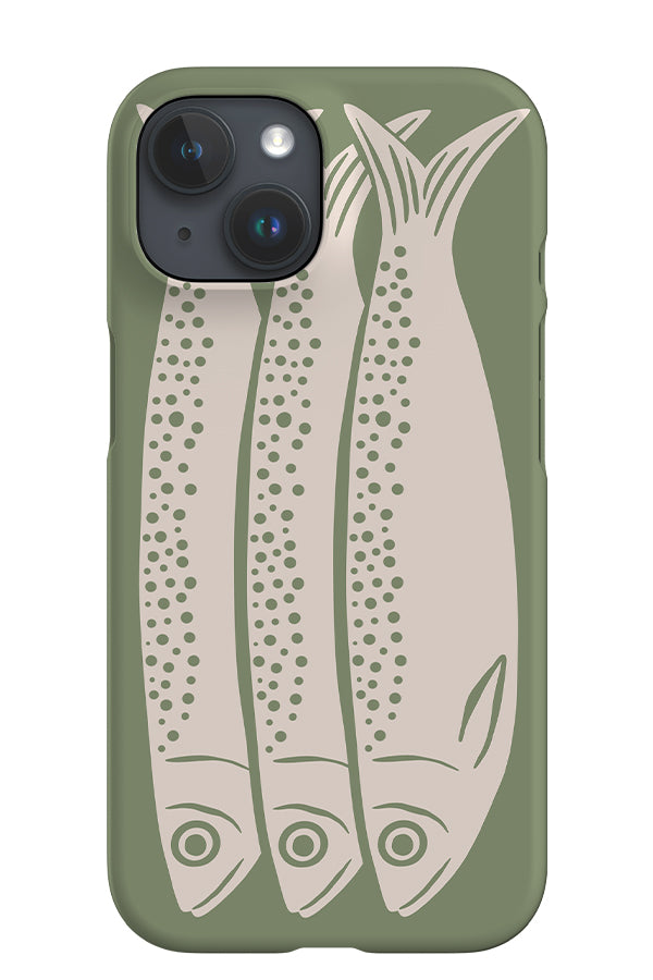 Sardines iPhone Phone Case (Linen Moss Green) | Harper & Blake