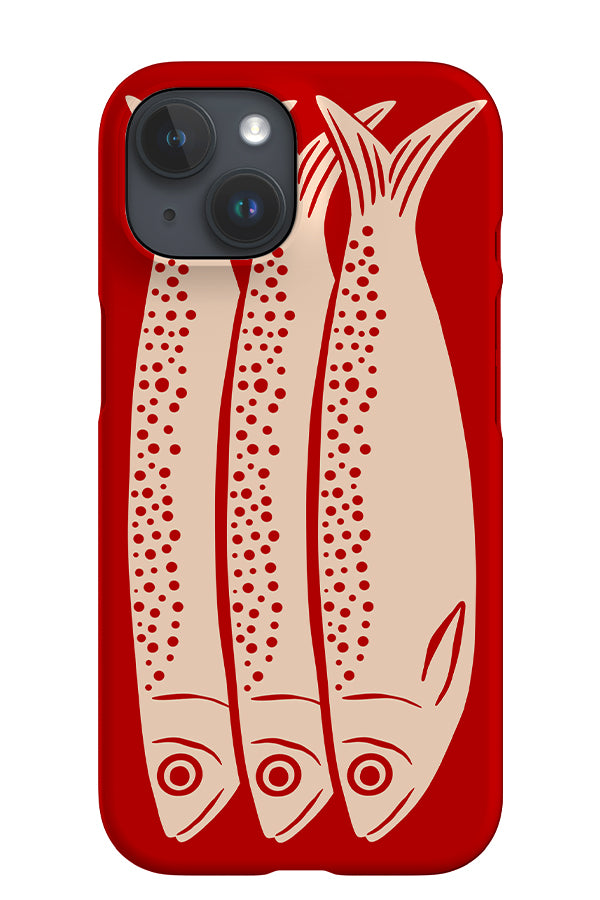 Sardines iPhone Phone Case (Red) | Harper & Blake