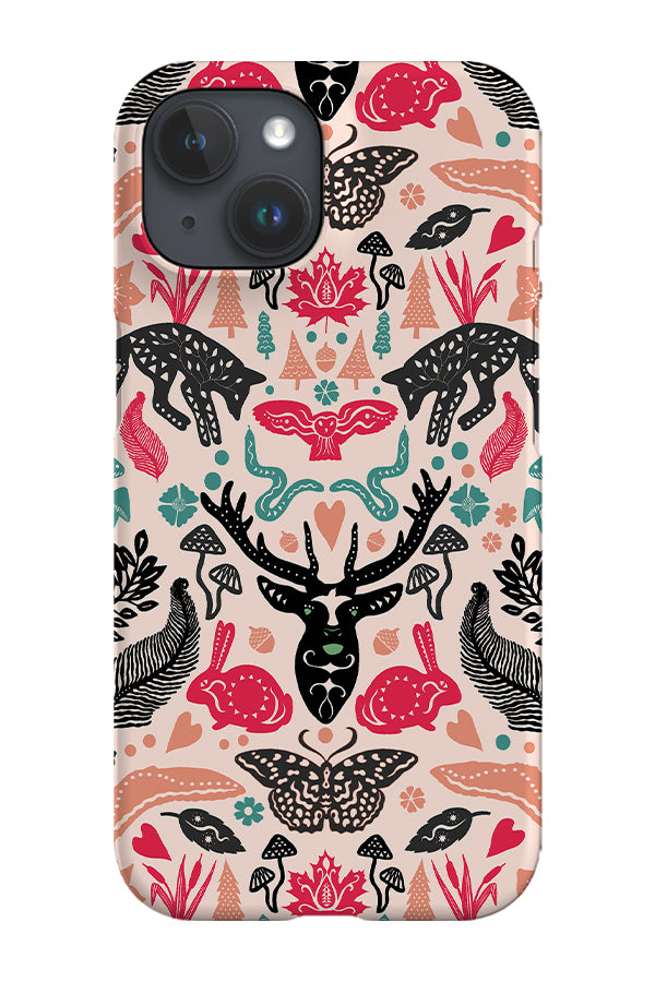 Scandinavian Animals By Nina Leth Phone Case (Beige) | Harper & Blake