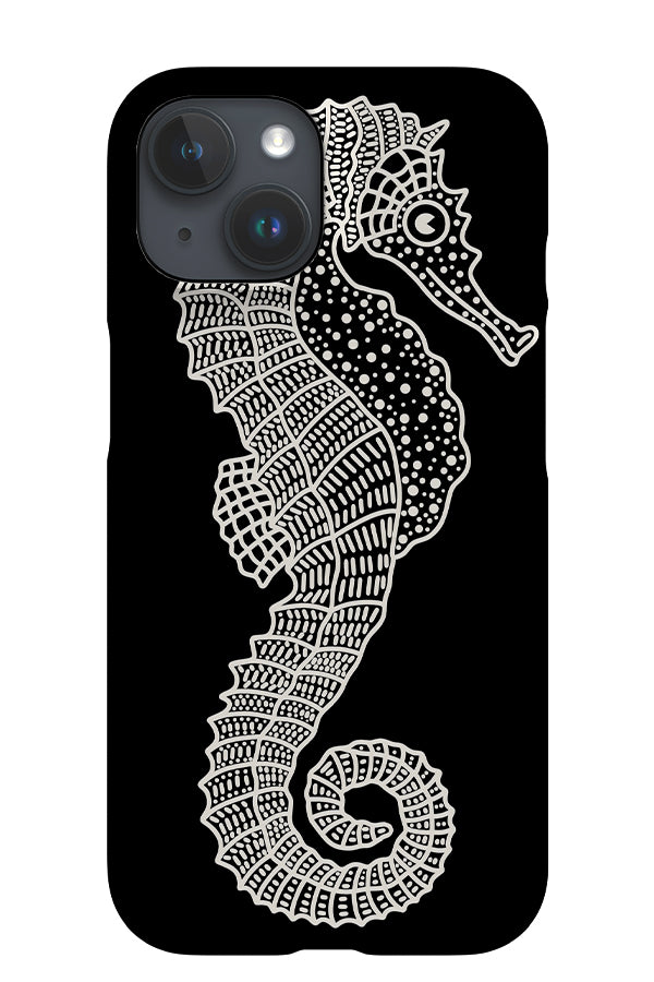 Seahorse iPhone Phone Case (Black) | Harper & Blake