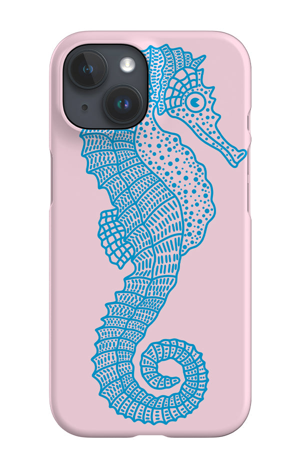 Seahorse iPhone Phone Case (Pink & Blue) | Harper & Blake