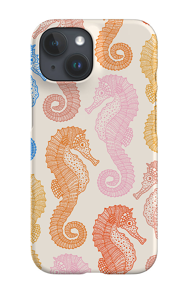 Seahorse Scatter iPhone Phone Case (Bright) | Harper & Blake