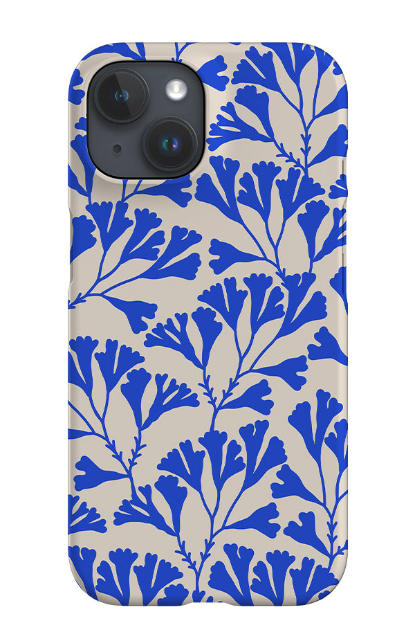 Seaweed iPhone Phone Case (Off-White & Blue) | Harper & Blake