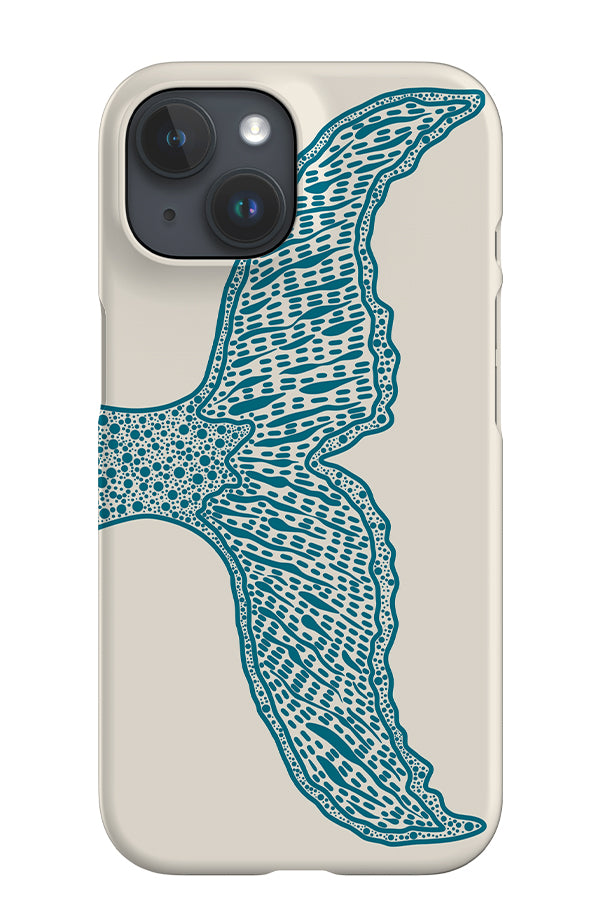 Shark Tail iPhone Phone Case (Beige Blue) | Harper & Blake