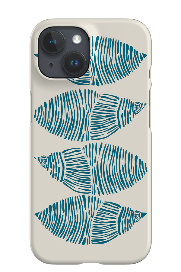 Shell Placement iPhone Phone Case (Beige Blue) | Harper & Blake