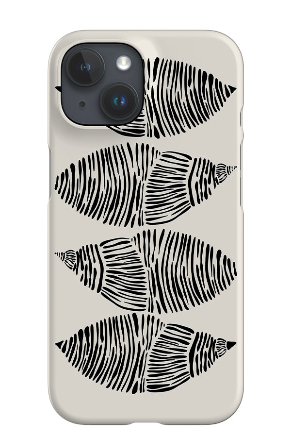 Shell Placement iPhone Phone Case (Black & White) | Harper & Blake