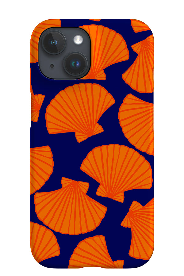 Shell Scatter Colour iPhone Phone Case (Dark Blue) | Harper & Blake