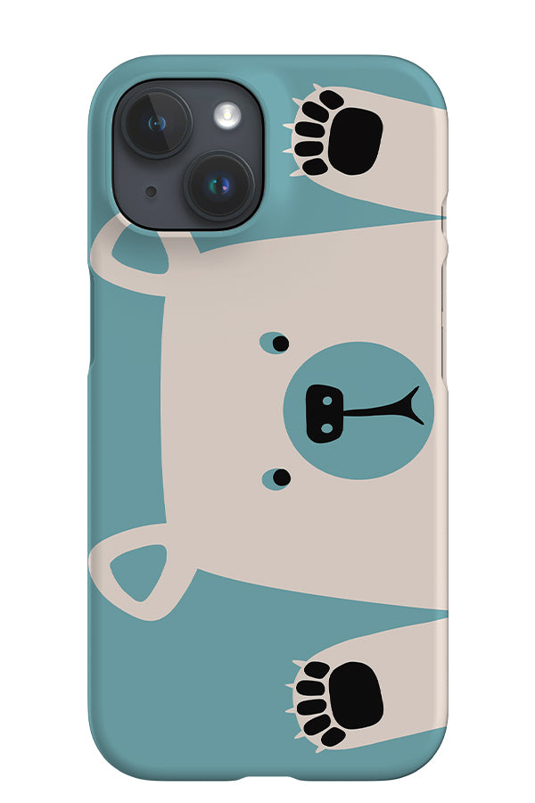 Shocked Bear iPhone Phone Case (Blue & White) | Harper & Blake
