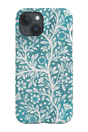 Snowflower by Linn Warme Phone Case (Blue) | Harper & Blake