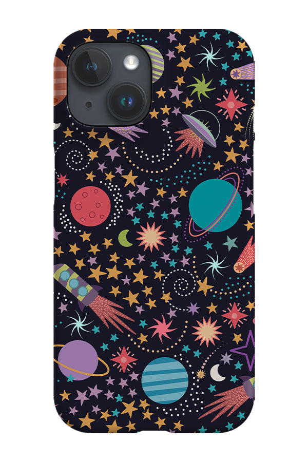 Space Adventures by Misentangledvision Phone Case (Black)