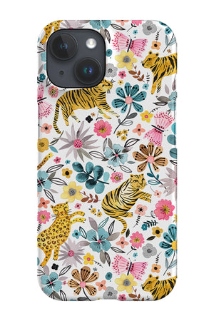 Spring Tigers and Flowers By Ninola Design Phone Case (White) | Harper & Blake