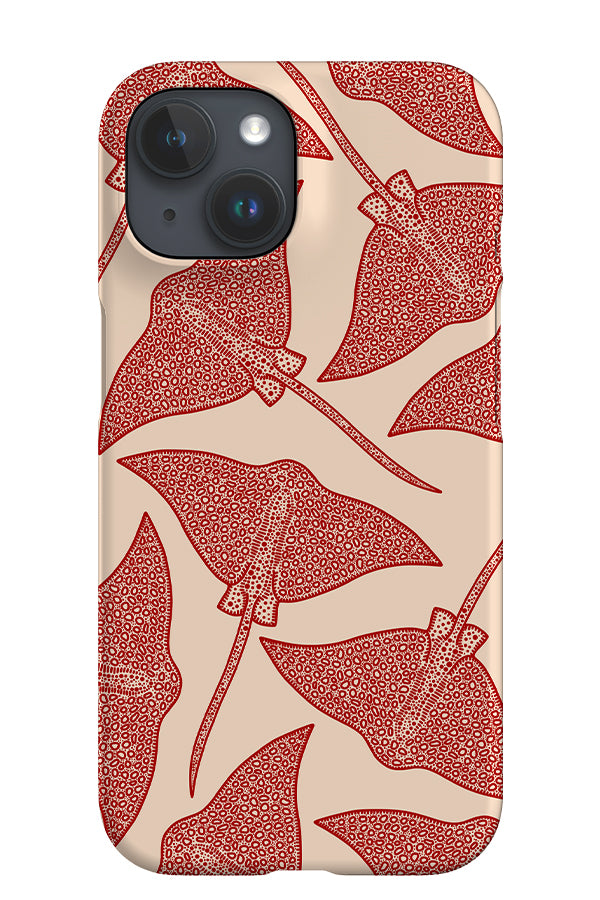 Stingray Details iPhone Phone Case (Red) | Harper & Blake