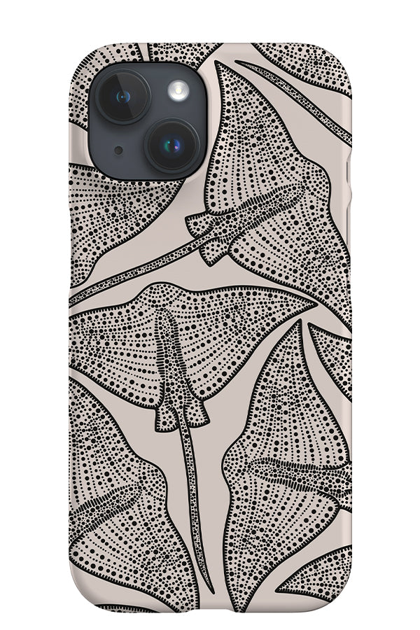 Stingray Scatter iPhone Phone Case (White) | Harper & Blake