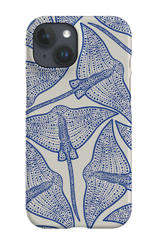 Stingray Scatter iPhone Phone Case (Off-White) | Harper & Blake