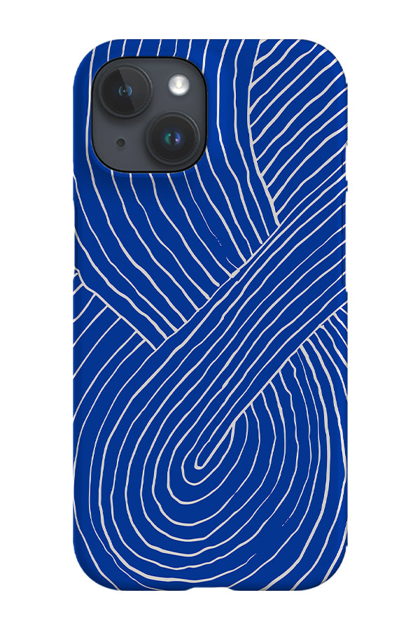 Strokes Chathams Blue By Ayeyokp Phone Case (Blue) | Harper & Blake