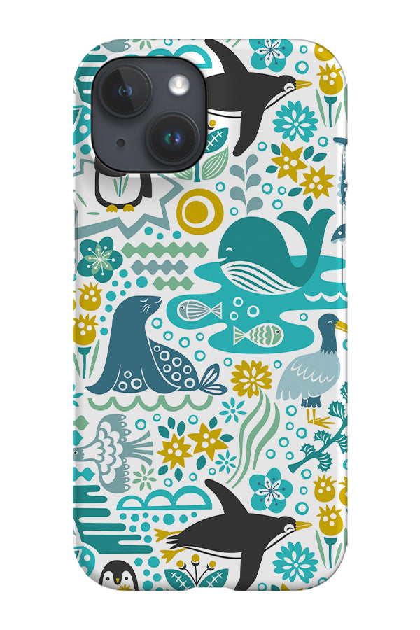 SOS Antarctica by Studio Amelie Phone Case (Blue) | Harper & Blake