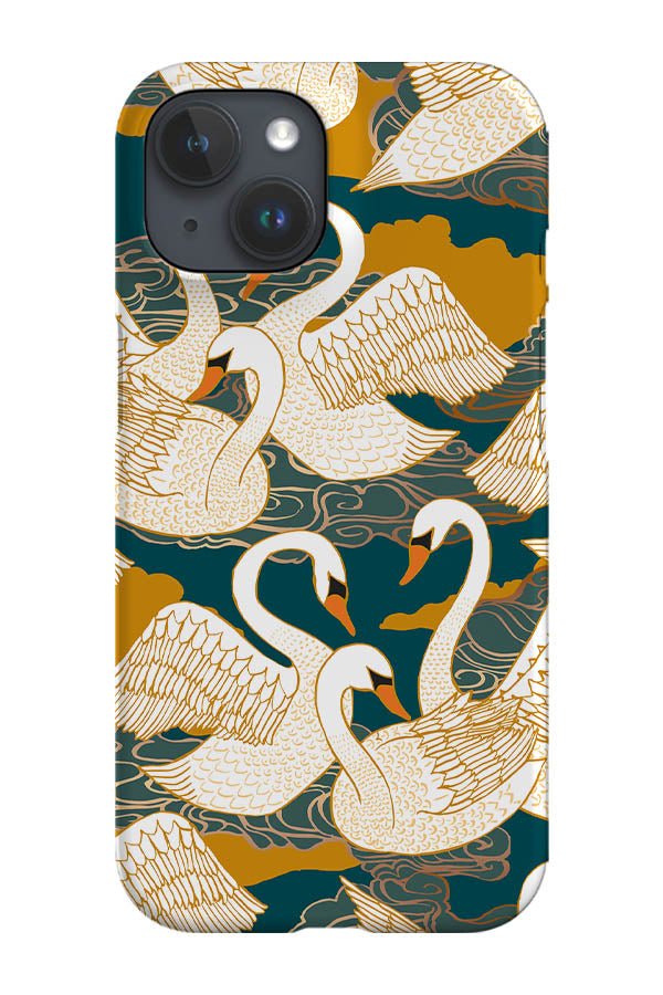 Swans by Cecilia Mok Phone Case (Blue) | Harper & Blake