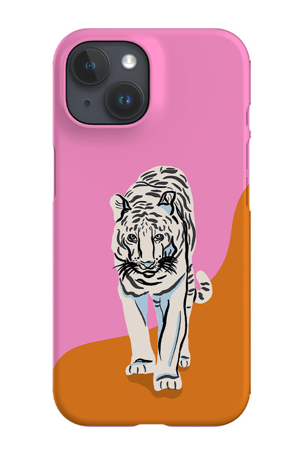 Abstract Tiger by Tara Reed Phone Case (Pink)
