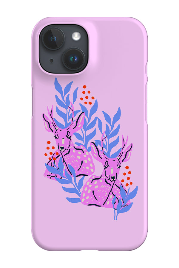 Electric Deer by Tara Reed Phone Case (Pink)