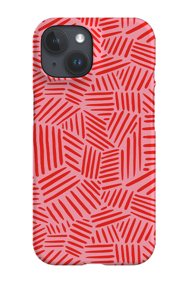 Hash Marks by Tara Reed Phone Case (Pink) | Harper & Blake