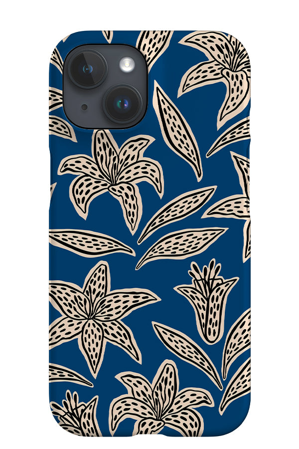 The Lily Flower iPhone Phone Case (Blue) | Harper & Blake