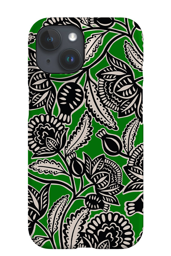 The Peony iPhone Phone Case (Bright Green) | Harper & Blake