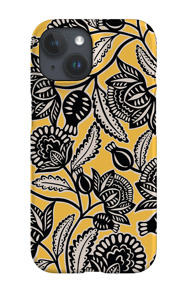 The Peony iPhone Phone Case (Yellow) | Harper & Blake