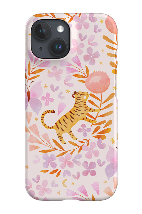 Tiger Romance by Tati Abaurre Phone Case (Pink)