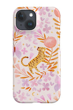 Tiger Romance by Tati Abaurre Phone Case (Pink)
