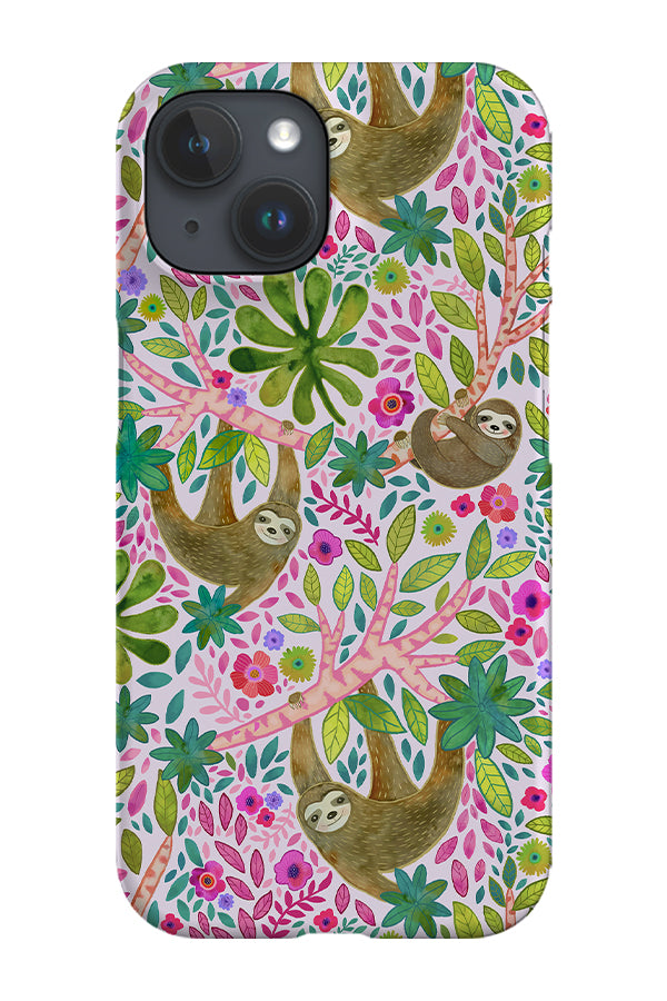 Tropical Sloth Garden by Janet Broxon Phone Case (Neutral) | Harper & Blake