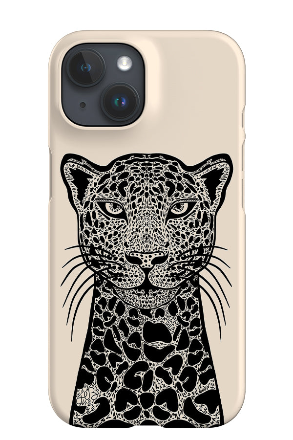 Two Tone Cheetah iPhone Phone Case (Black & White) | Harper & Blake