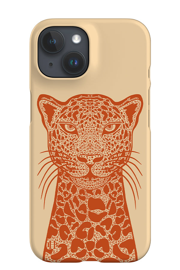 Two Tone Cheetah iPhone Phone Case (Burnt Orange Beige) | Harper & Blake