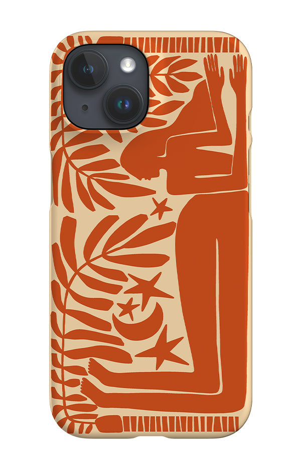 Under the Stars iPhone Phone Case (Beige Burnt Orange) | Harper & Blake