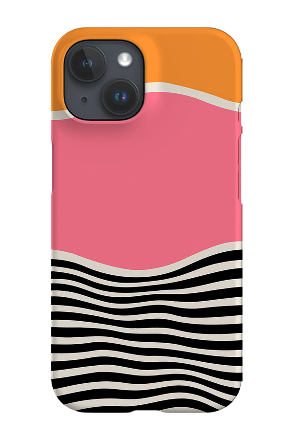 Wavy Ripples By Ayeyokp Phone Case (Pink)