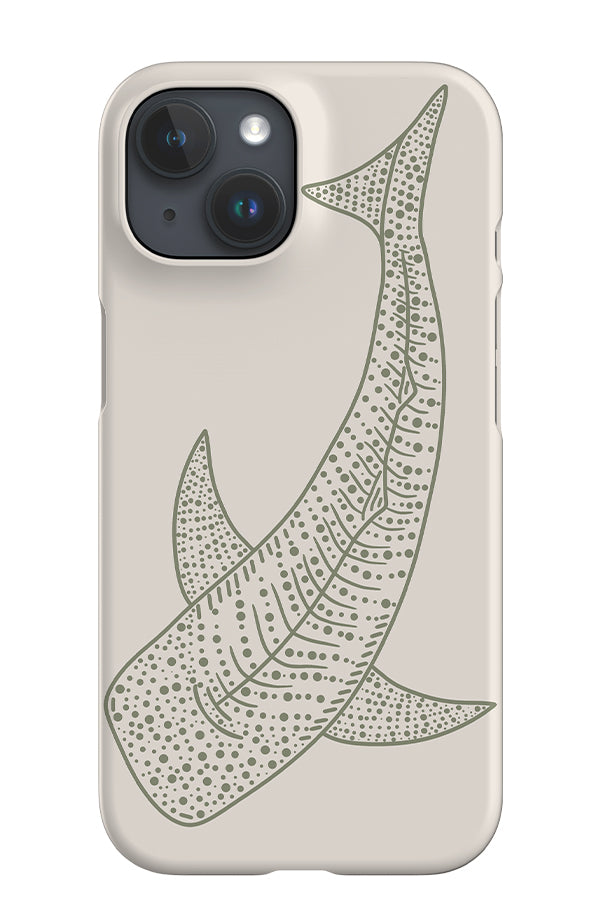 Whale Shark iPhone Phone Case (Linen Moss Green) | Harper & Blake