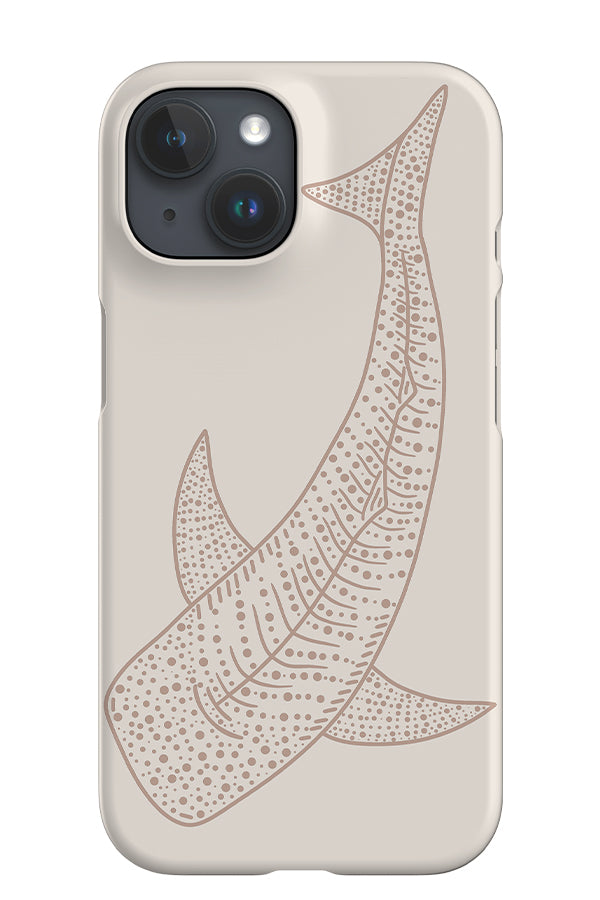 Whale Shark iPhone Phone Case (Pale Terracotta) | Harper & Blake