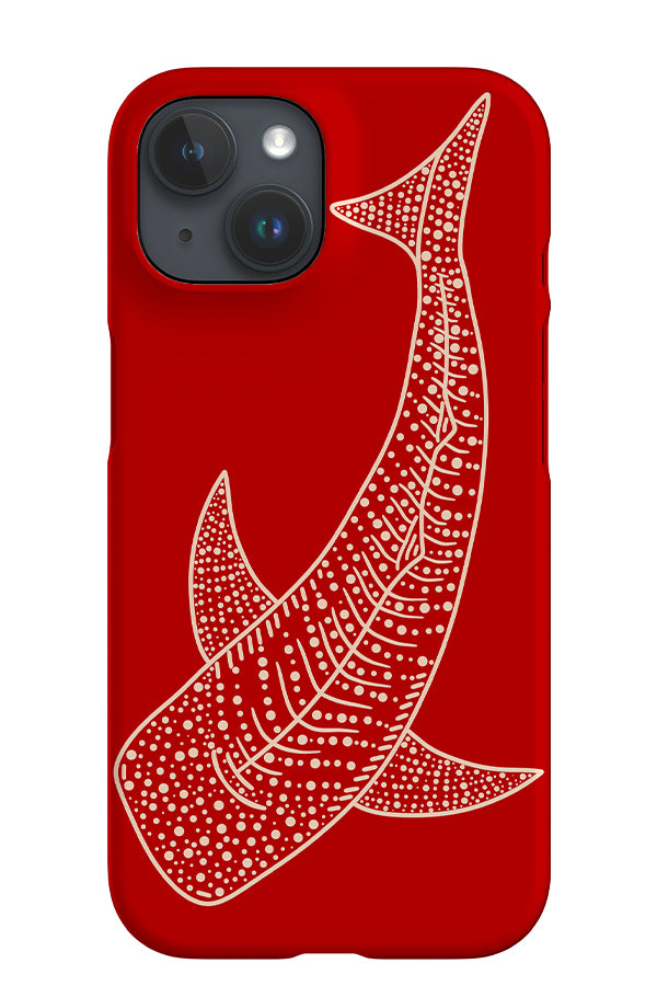 Whale Shark iPhone Phone Case (Red) | Harper & Blake